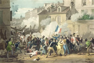 Verteidigung einer Barrikade, 29. Juli 1830
